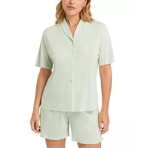 Hanro NWT Lyocell Short Pajamas Set Green Tea Large